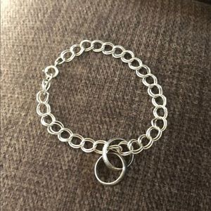 Sterling silver charm bracelet